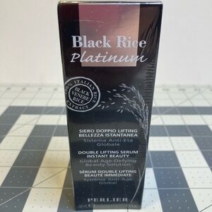 Perlier Black Rice Platinum Double Lifting Serum Instant Beauty 1 oz Sealed